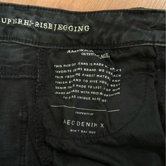 American Eagle Outfitters Black Super high rise super stretch jegging - Picture 3 of 16